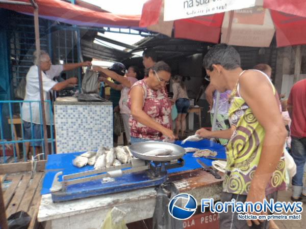 Quaresma promete aquecer as vendas no mercado de peixes em Floriano.(Imagem:FlorianoNews)