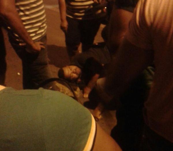  Acidente envolve caminhão e motocicleta na Avenida Calixto Lobo.(Imagem:Divulgação)