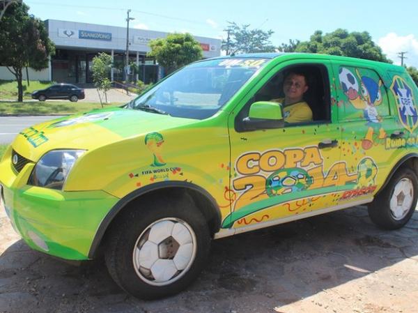 Carlos vai viajar 590km para assistir jogo entre Brasil x México em Fortaleza, CE.(Imagem:Gil Oliveira/ G1 PI)