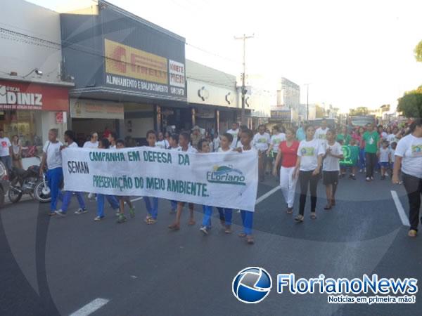 Prefeitura Floriano realiza caminhada em comemoração ao Dia do Meio Ambiente.(Imagem:FlorianoNews)