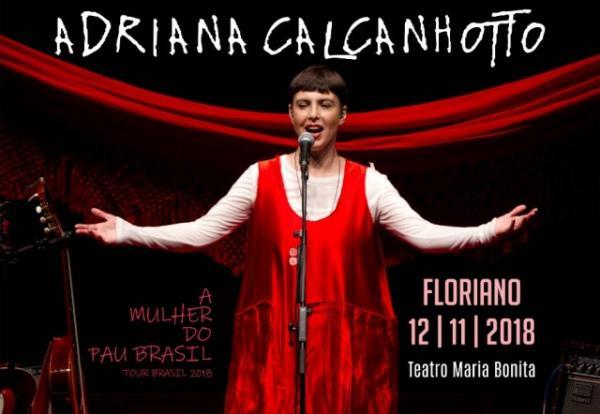 Teatro Maria Bonita recebe Adriana Calcanhotto nesta segunda-feira.(Imagem:Divulgação)