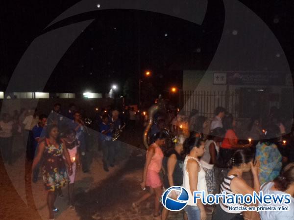 Procissão e missa encerraram festejo de Santa Rita de Cássia em Floriano.(Imagem:FlorianoNews)