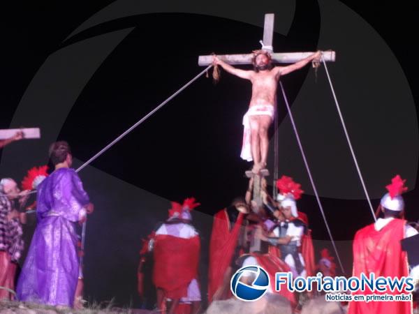 Segundo dia de espetáculo da Paixão de Cristo emocionou público em Floriano.(Imagem:FlorianoNews)