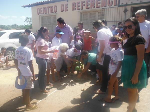 Caminhada e plantio de árvores marcam enceramento de Projeto Ambiental em Barão de Grajaú. (Imagem:FlorianoNews)