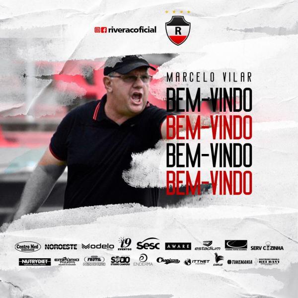River anuncia a contratação de Marcelo Vilar como novo técnico(Imagem:Divulgação)