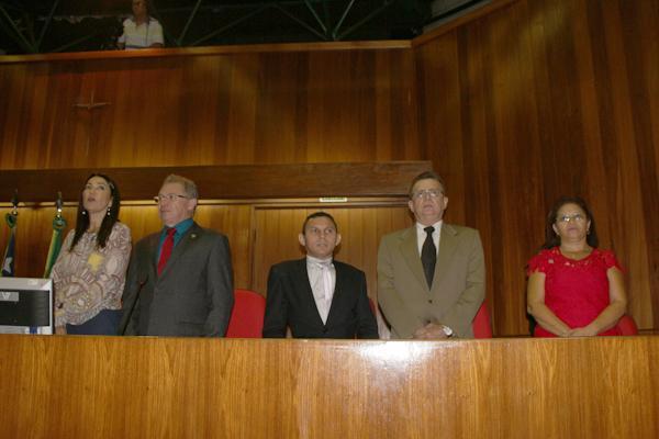 Autoridades prestigiam sessão solene em comemoração aos 35 anos de PT na Assembleia.(Imagem:Bárbara Rodrigues/GP1)