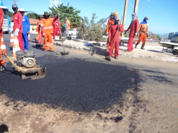 DNIT realizou recuperação do contorno de avenidas em Floriano.(Imagem:FlorianoNews)