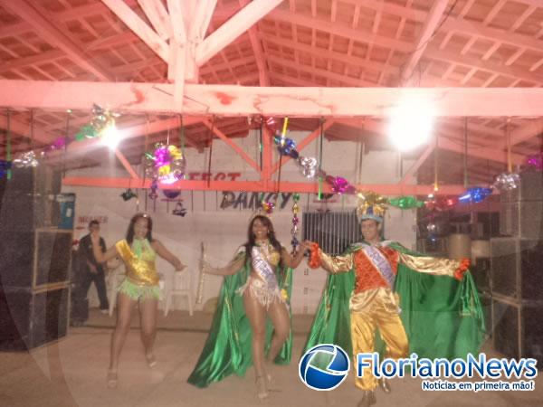 Musa do Carnaval (Noelma Lopes), Rainha do Carnaval (Marana Edny) e Rei Momo (Paulo César)(Imagem:FlorianoNews)
