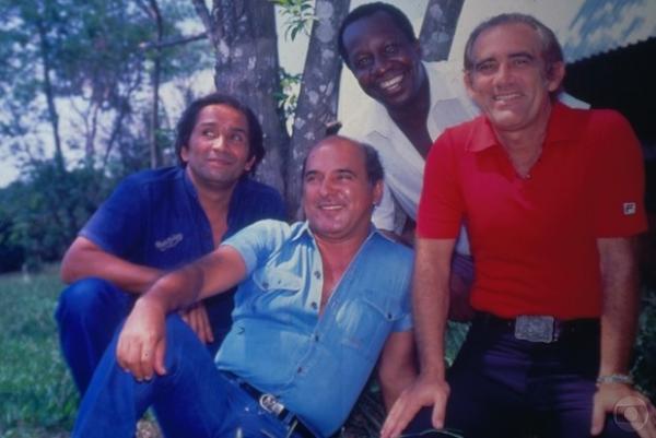 Dedá, Zacarias, Mussum e Didi em 'Os Trapalhões'.(Imagem:Arquivo / Globo)