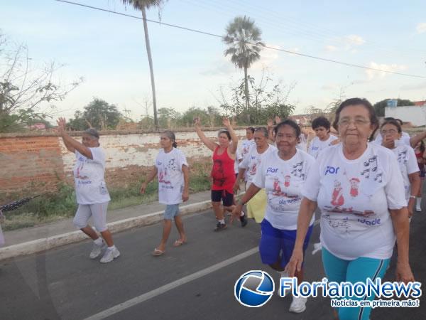 Caminhada da terceira idade é realizada em Barão de Grajaú.(Imagem:FlorianoNews)