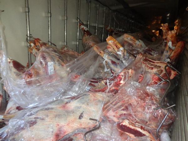 Carreta carregada de carnes tomba na BR-230.(Imagem:FlorianoNews)