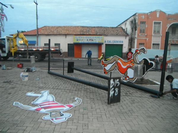 Decoração do Carnaval das Luzes já está na Avenida Getúlio Vargas.(Imagem:FlorianoNews)