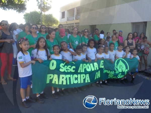 Prefeitura Floriano realiza caminhada em comemoração ao Dia do Meio Ambiente.(Imagem:FlorianoNews)