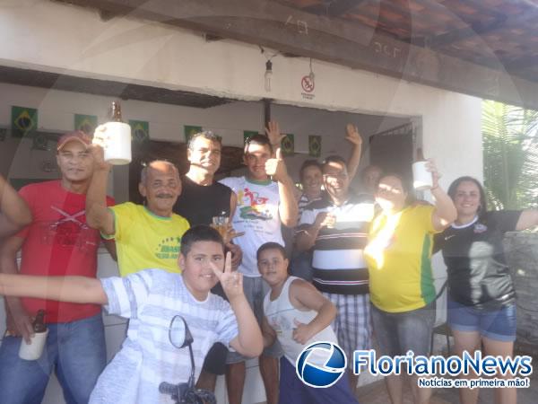 Torcidas de Floriano e Barão de Grajaú comemoraram vitória sofrida do Brasil contra o Chile. (Imagem:FlorianoNews)