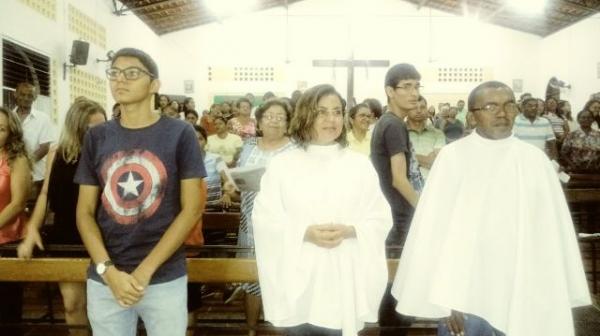 Missa na Igreja de Nossa Senhora das Mercês(Imagem:FlorianoNews)
