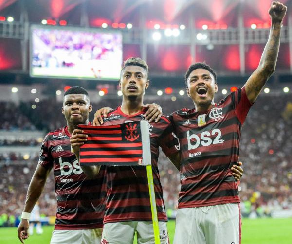Lincoln, Bruno Henrique e Vitinho Flamengo.(Imagem:Jorge R Jorge/BP Filmes)