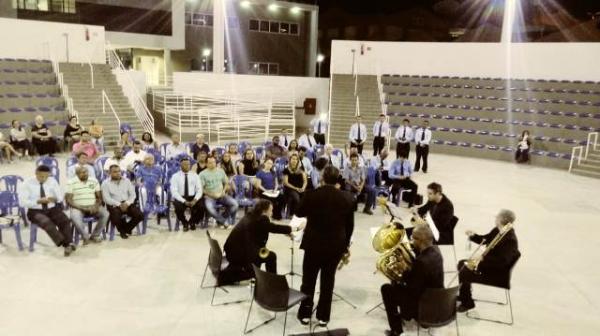 Quinteto de Metais dá pontapé inicial em apresentações do Sonora Brasil em Floriano.(Imagem:FlorianoNews)