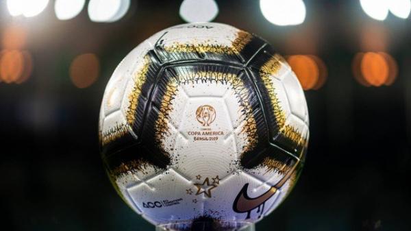 Bola oficial da final da Copa América de 2019.(Imagem:Alex Ferro / COL Copa América Brasil 2019)