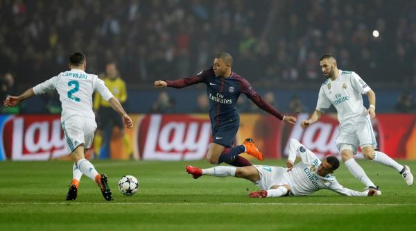 Mbappe PSG Real Madrid Liga dos Campeões.(Imagem:Gonzalo Fuentes/Reuters)