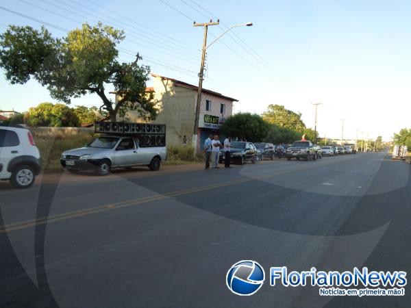 Motoristas realizam tradicional carreata de São Cristóvão em Floriano.(Imagem:FlorianoNews)