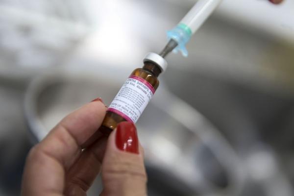 Vacina contra o sarampo.(Imagem:Marcelo Camargo/Agência Brasil)