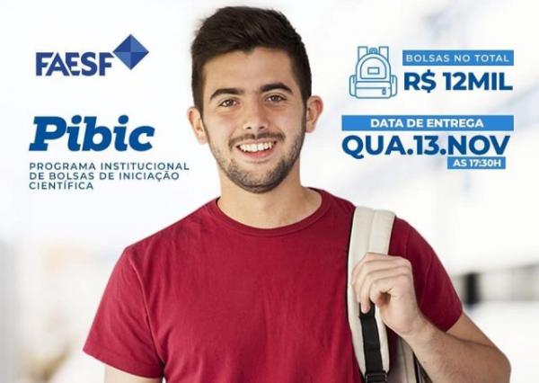 FAESF divulga resultados provisórios do PIBIC 2019.(Imagem:FAESF)