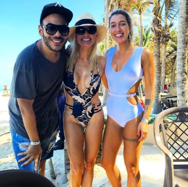 Hugo Gloss, Flavia Alessandra e Gabriela Pugliesi: saradas.(Imagem:Instagram / Reprodução)