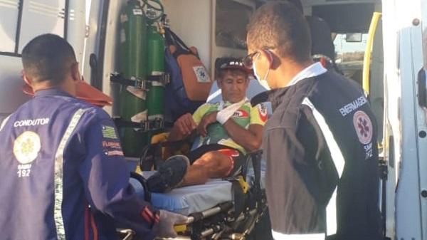 Paratleta florianense sofre acidente durante treino ciclístico.(Imagem:Divulgação/Jc24horas)