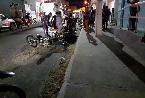 Acidente entre motocicletas deixa um morto e dois feridos em Floriano.(Imagem:Jc24horas)