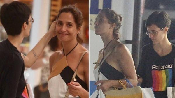 Camila Pitanga ganha carinho da namorada em dia de compra(Imagem:Extra)