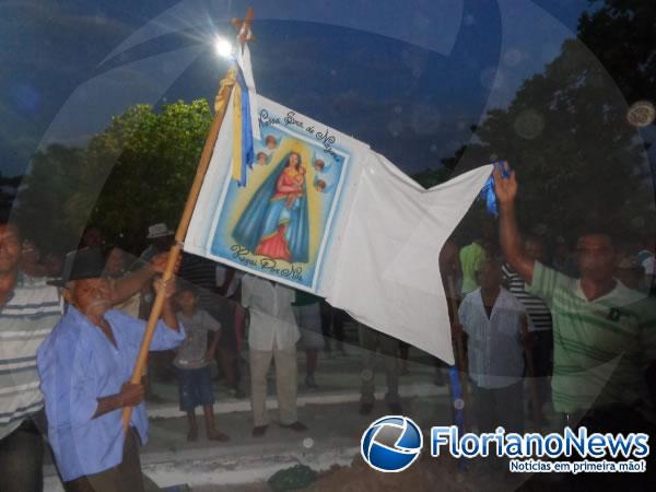 Festejos de Nossa Senhora de Nazaré inicia com o tradicional levantamento do mastro.(Imagem:FlorianoNews)