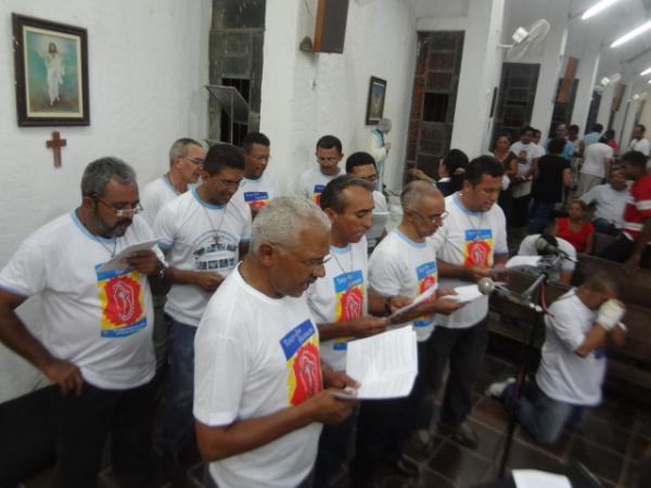 Terço dos Homens participou de festejo na Paróquia São José Operário.(Imagem:FlorianoNews)
