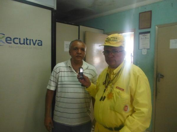 Dogival Oliveira e Repórter Amarelinho.(Imagem:FlorianoNews)