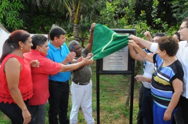 Wellington Dias inaugura pavimentação na Cacimba Velha.(Imagem:Cidadeverde.com)