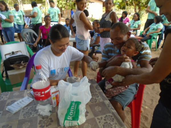 Projeto Semeando no Sertão promove ação social na localidade Água Boa.(Imagem:FlorianoNews)
