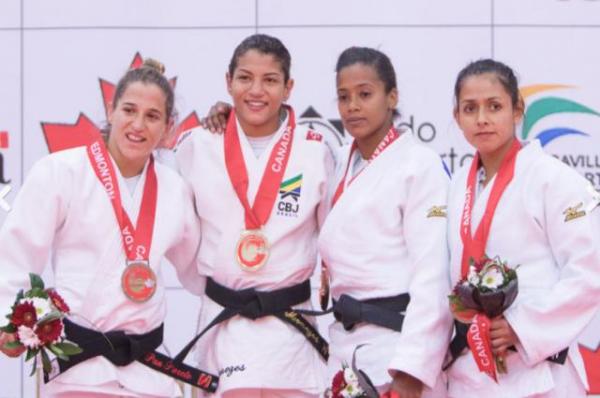 Sarah Menezes conquistou seu terceiro título pan-americano sênior(Imagem:Rafael Burza)