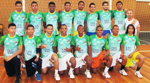 Equipe de handebol do CAIC no Brasileiro Juvenil 2014.(Imagem:Arquivo Pessoal / Giuliano Ramos)