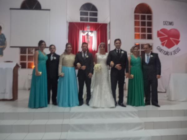 Enlace matrimonial de Marcello Borges e Priscylla Castro.(Imagem:FlorianoNews)