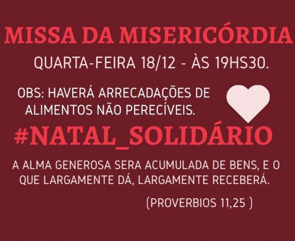 Missa da Misericórdia(Imagem:Equipe Organizador da Missa da Misericórdia)