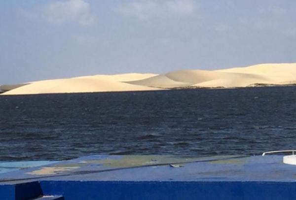 Lagoa do Portinho em Parnaíba.(Imagem:Camila Neto)