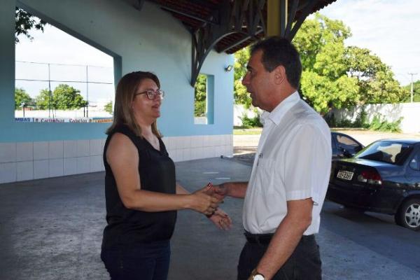 Secretária Joara e Prefeito Gilberto Júnior(Imagem:Secom)