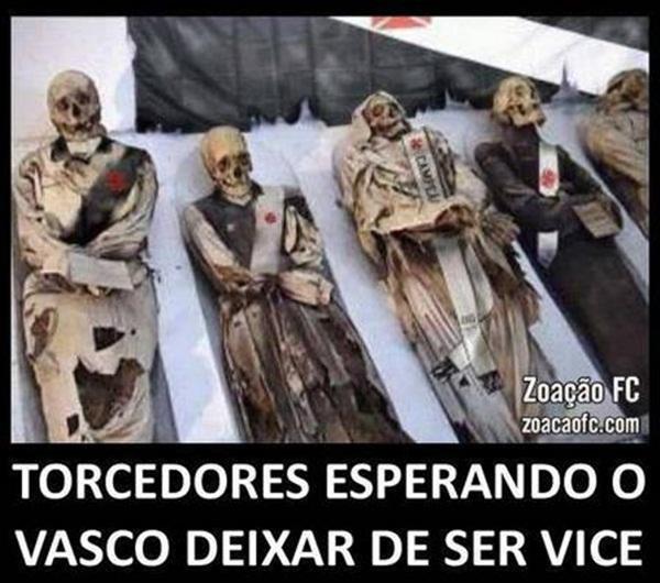 Vasco é vice novamente e internautas não perdoam.(Imagem:Divulgação)