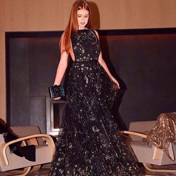 Marina Ruy Barbosa exibe o look.(Imagem:Globo.com)