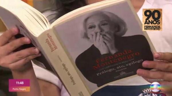 Livro de Fernanda Montenegro(Imagem:TV Globo)