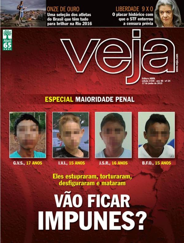 Crime que chocou o Piauí é capa da Revista Veja desta semana.(Imagem:Divulgação)