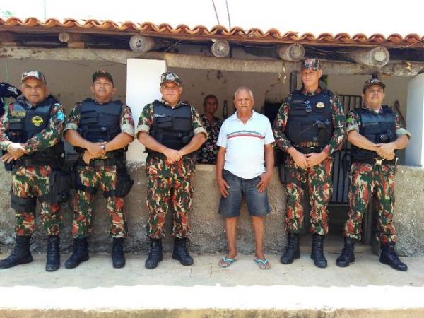 População aprova nova modalidade de policiamento na zona rural.(Imagem:3° BPM)