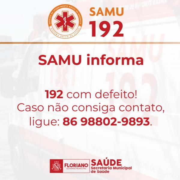 Samu - Telefone de emergência(Imagem:Divulgação)