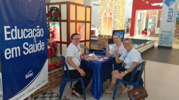Sesc e UFPI promovem atividades pela Campanha Novembro Azul no Floriano Shopping.(Imagem:FlorianoNews)