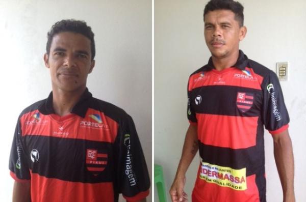 Xavier e Roberto Jacaré: os novos reforços do Flamengo-PI.(Imagem:EC Flamengo)