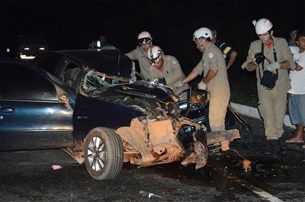 Acidente envolvendo carro, caminhão e animal, tira a vida de jovem em Buriti dos Lopes.(Imagem:Portal Boca do Povo)